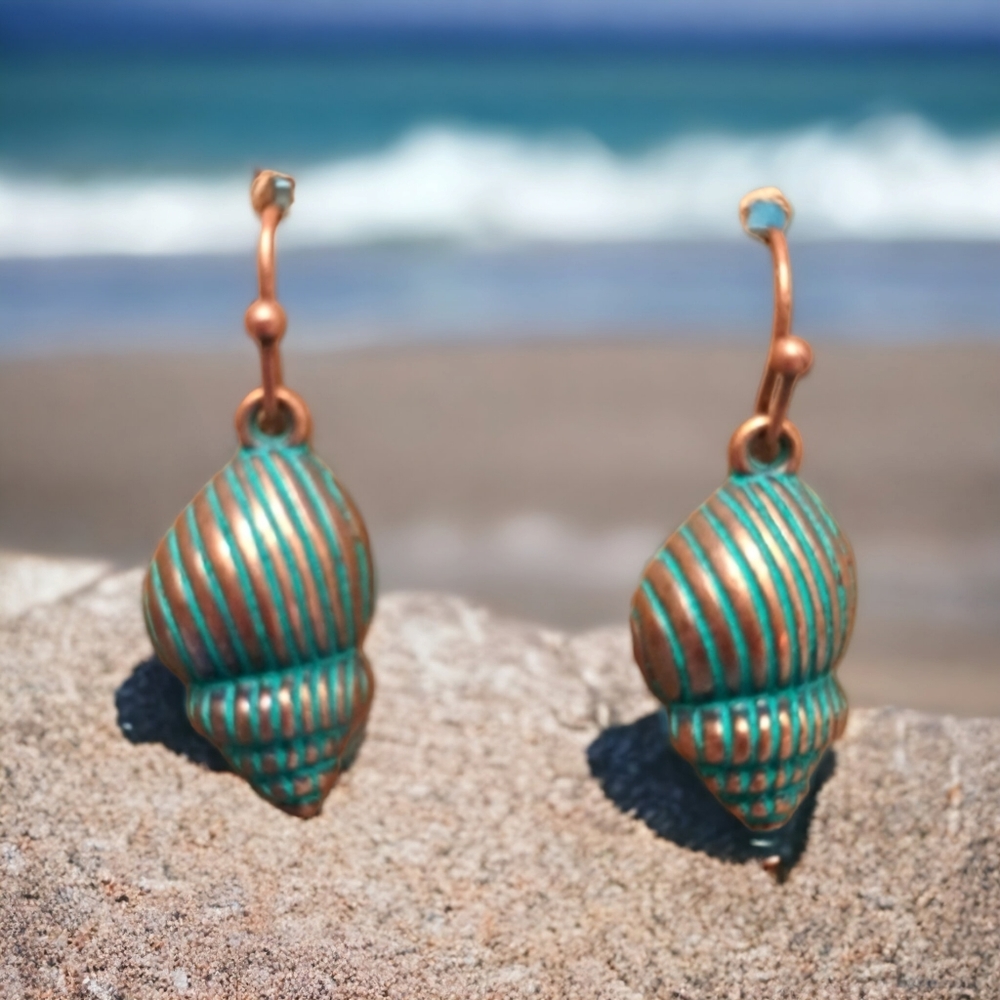 Seashell Earrings Dangle Pierced and Post Earrings Beautiful Ocean Beach Gift
